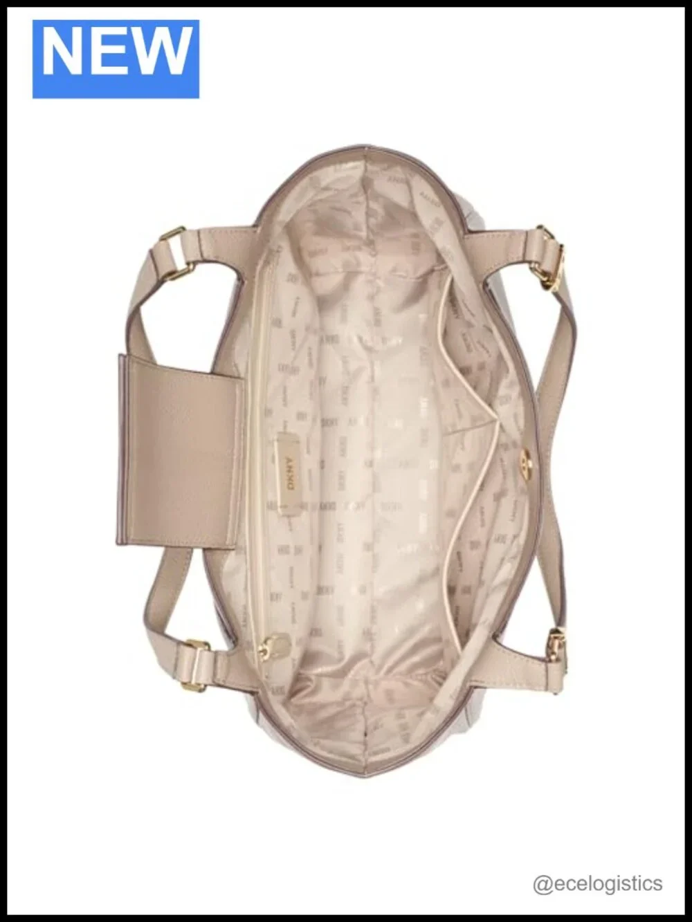 Faux Leather Top-Handle Tote Handbag Organizer
